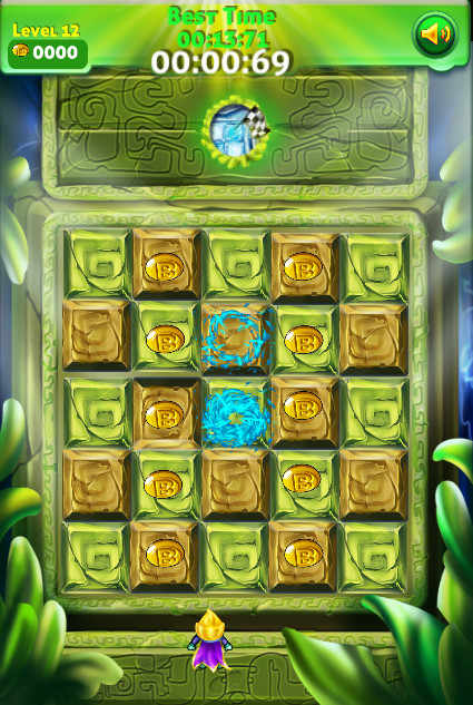 A jungle-themed BOOM Bound level